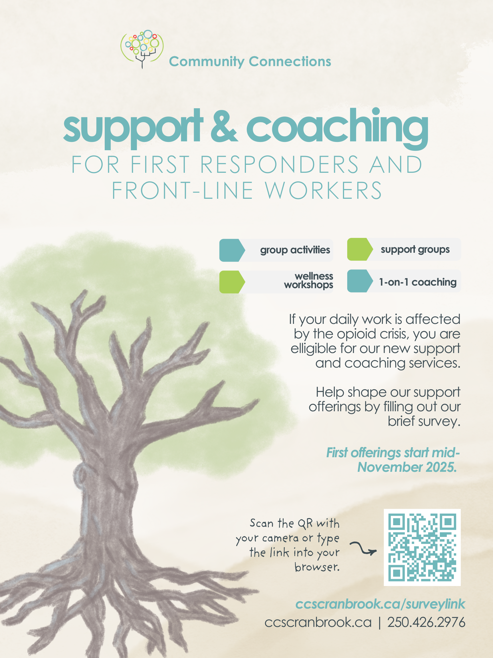 Resiliency services(Poster) (1) Community Response and Resilience, Support and Coaching for Front-line workers and first responders